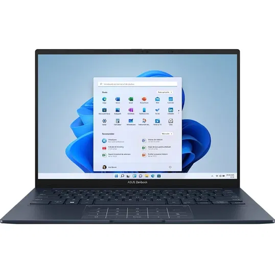 Ultrabook ASUS 14'' Zenbook 14 OLED UX3405MA, 3K 120Hz Touch, Procesor Intel® Core™ Ultra 9 185H (24M Cache, up to 5.10 GHz), 32GB DDR5X, 1TB SSD, Intel Arc Graphics, Win 11 Pro, Ponder Blue