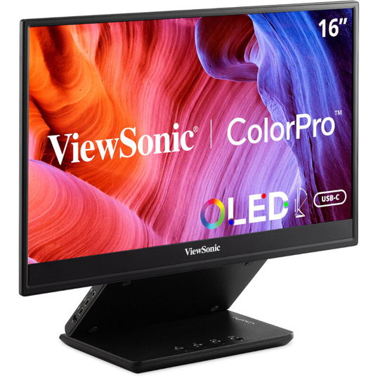 Monitor LED ViewSonic Portabil VP16-OLED 15.6 inch FHD OLED 1 ms 60 Hz USB-C