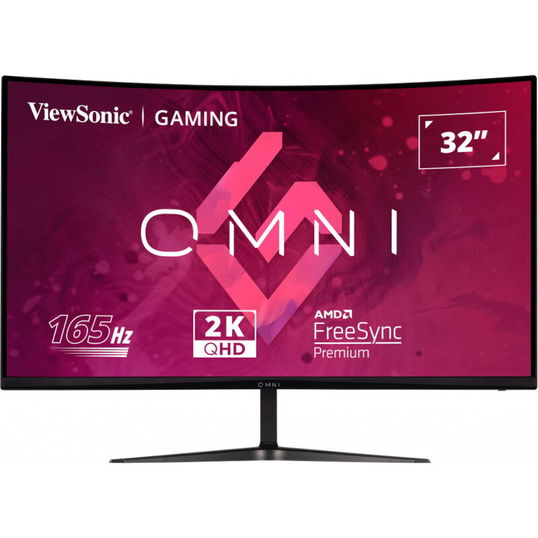 Monitor LED ViewSonic Gaming VX3218C-2K Curbat 31.5 inch QHD VA 1 ms 165 Hz HDR FreeSync Premium