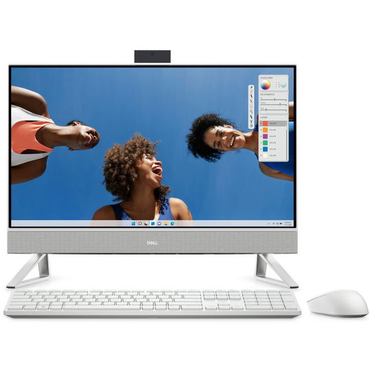 Sistem All-in-One Dell Inspiron 5430 cu procesor Intel® Core™ 5 120U pana la 5.00 GHz, 23.8, Full HD, 16GB DDR4, 1TB SSD, Intel® Graphics, Windows 11 Home, Pearl White, 3 Onsite Hardware Service Extension