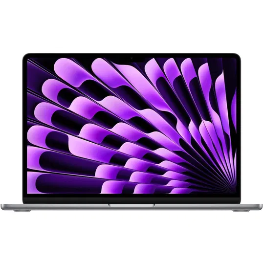 Laptop Apple MacBook Air 13.6'', cu procesor Apple M3, 8 nuclee CPU si 10 nuclee GPU, 16GB, 256GB, Space Grey, INT KB