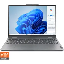 Laptop Lenovo IdeaPad 5 2-in-1 16AHP9 cu procesor AMD Ryzen™ 7 8845HS pana la 5.1GHz, 16, WUXGA, IPS, Touch, 16GB LPDDR5x, 1TB SSD, AMD Radeon™ 780M Graphics, Windows® 11 Home, Luna Grey
