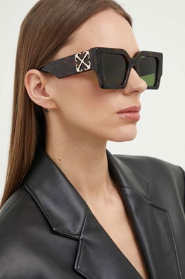 White Ochelari De Soare Femei, Culoarea Maro, OERI128_556055 Off-White