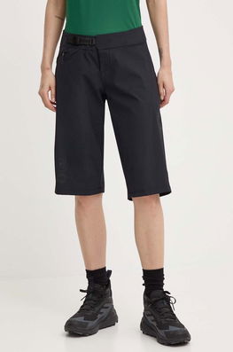 Picture Pantaloni Scurți Outdoor Vellir Long Culoarea Negru, Neted, Medium Waist, WSH080
