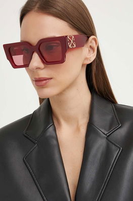 Answear Lab Ochelari De Soare Femei, Culoarea Bordo, OERI128_552828 Off-White Burgundia