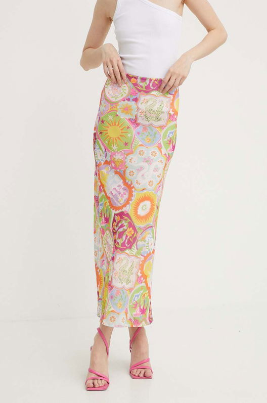 Never Fully Dressed Fusta Maxi, Creion Multicolor