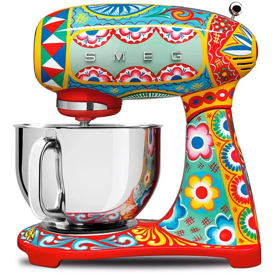 Mixer de blat retro Smeg SMF03DGEU, Dolce&Gabbana