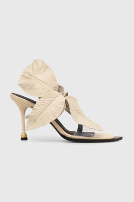 Vanda Novak Sandale De Piele Daisy Culoarea Bej