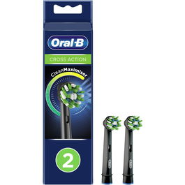 Rezerve periuta de dinti electrica Oral-B Cross Action Black, Tehnologie CleanMaximiser, 2 buc