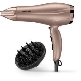 Uscator de par BaByliss 5790PE SMOOTH DRY 2300W, 2 viteze, 3 trepte de temperatura, tehnologie Ionica, Maro