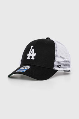 47 Brand șapcă De Baseball Pentru Copii MLB Los Angeles Dodgers Branson Culoarea Negru, Cu Imprimeu, BBRANS12CTP
