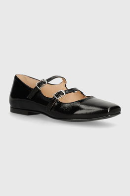 Bianco Balerini De Piele BIAEMILY Culoarea Negru, 11251311