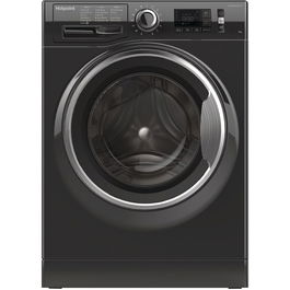 Masina de spalat rufe Hotpoint NLCD 946 BS A EU, 9 kg, 1400 RPM, Clasa A+++, Sistem Active Care, Sistem Stop&Add, Sistem igienizare aburi, Negru
