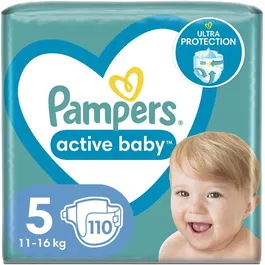 Scutece Pampers Active Baby 5 Mega Box, 110 bucati