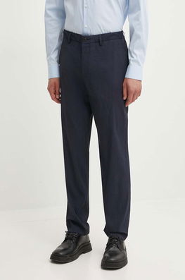 Theory Pantaloni Din In Culoarea Albastru Marin, Drept Bleumarin