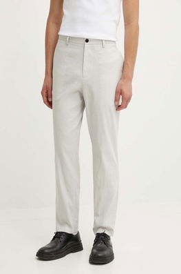 Theory Pantaloni Din In Culoarea Gri, Drept