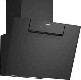 Hota de perete Neff D65IFN1S0, 60 cm, 768 m3/h, Treapta intensiv, Touch control, Home Connect, Clasa A+, sticla neagra