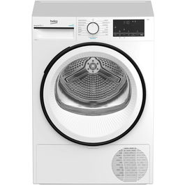 Uscator de rufe Beko B3T43230, Pompa de caldura, 9 kg, 15 programe, Clasa A++, Motor Inverter, OptiSense, Aquawave, Hygienic Refresh, Alb