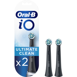 Rezerve periuta de dinti electrica Oral-B iO Ultimate Clean, compatibile doar cu seria iO, 2 buc, Negru