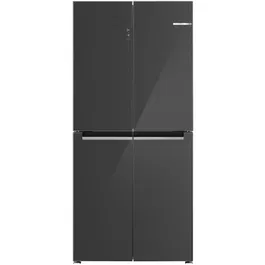 Side by side Bosch KMC85LEEA, 547 l, No Frost, Clasa E, VitaFresh, H 189,5 cm, Sticla gri
