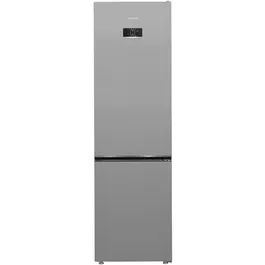 Combina frigorifica Arctic ARK60407E5NFS, 355 l, Clasa D, Full No Frost, AeroActive, Blue Tech, Garden Fresh, Safety Glass, H 203,5cm, Argintiu