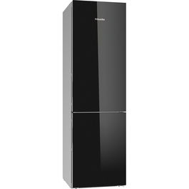 Combina frigorifica Miele KFN 29683 D OBSW, 343 l, NoFrost, Clasa D, H 201 cm, Sticla neagra
