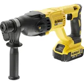 Ciocan rotopercutor pe acumulator SDS-Plus DeWalt DCH133M1, 18 V, 4 Ah, 2.6 J, 1550 RPM, 5680 BPM, acumulator, incarcator, maner lateral, valiza profesionala