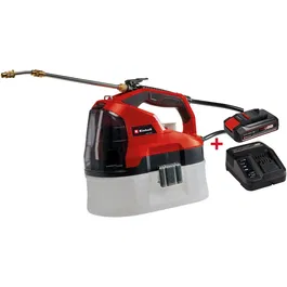 Pulverizator electric pe acumulator Einhell PXC GE-WS 18/35 Li-Solo, volum curgere 60 l/h, rezervor 3.8 L, presiune max. 3.5 bar, lungime furtun 140 cm,include Starter Kit Einhell PXC 18V 2.5Ah, max 720 W