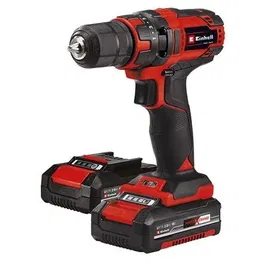 Masina de gaurit si insurubat (bormasina) pe acumulator Einhell Power X-Change TE-CD 18/35 Li +39 (2x2,0Ah), 18 V, 2 acumulatori 2 Ah inclus, 35 Nm, 22 trepte, mandrina 10 mm, 1 viteza, 39 piese