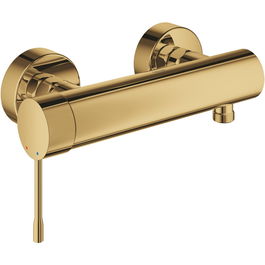 Baterie de dus Grohe Essence 33636GL1, 1/2'', monocomanda, aparenta, cartus ceramic, limitator, lucios, auriu
