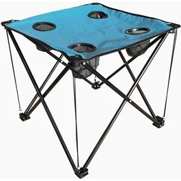 Masa pliabila camping DMP001, 43x48x48 cm, albastru inchis