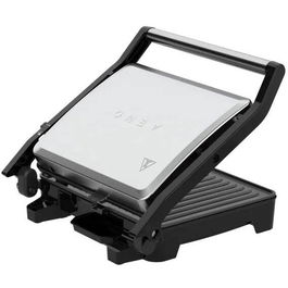 Gratar, AENO, EG2, 2000W, Control temperatura, Deschidere 180°, 290x234mm, Negru/Argintiu