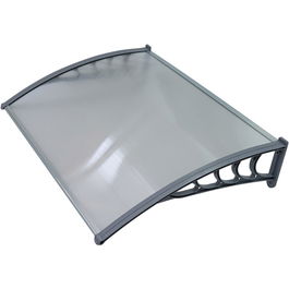 Copertina policarbonat, transparent, brate sustinere gri, 120x90 cm