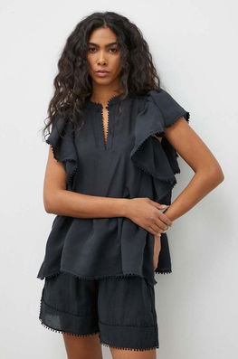 MUNTHE Bluza Femei, Culoarea Negru, Neted