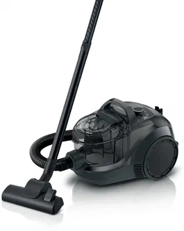 Aspirator fara sac Bosch BGC21X200 Seria 4, 550 W, 2 l, filtru HEPA H13, Tehnologie Power AirCycle, Negru