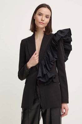 Sandro Ferrone Sacou Culoarea Negru, Un Singur Rand De Nasturi, Neted, SFS23XBDBING