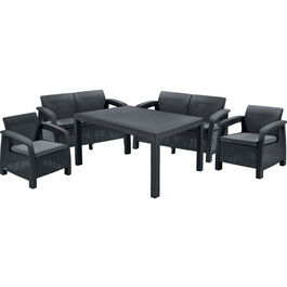 Set mobilier gradina KETER Bahamas FIESTA, 5 piese, grafit