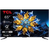 Televizor QLED TCL 65C655, 164 cm, Smart Google TV, 4K Ultra HD, Clasa F (Model 2024)