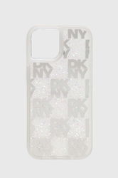 Dkny Husă Pentru Telefon IPhone 15 / 14 / 13 Culoarea Alb, DKHCP15SLCPEPT