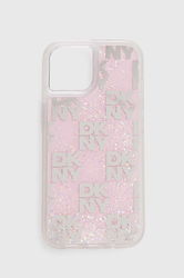 Dkny Husă Pentru Telefon IPhone 15 / 14 / 13 Culoarea Roz, DKHCP15SLCPEPP