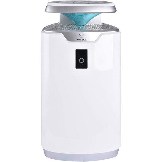 Purificator de aer Mateko MAP-KH-U3365-H33W, Filtru Hepa H13, Lampa UV-C, Generator de ioni, Bio-box, Filtru turn de absolvire, Sistem de imbunatatire a calitatii aerului din plante, Fitoremediere, Alb