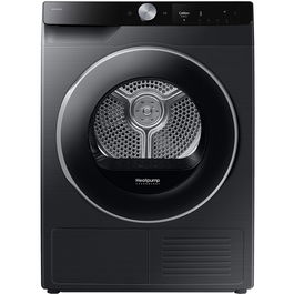 Uscator de rufe Samsung DV90T6240LB/S7, Pompa de caldura, 9 kg, Clasa A+++, Optimal Dry, Air Wash, Wifi SmartThings, AI Control, Negru