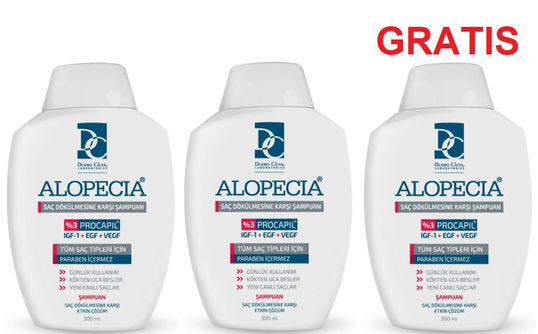 Alopecia, IGF, Sampon Anticadere cu Procapil 3%, 2+1 Gratis