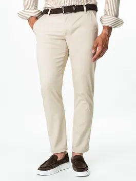 Pantaloni Crem Barbati Tip Denim Subtiri De Vara BMan346