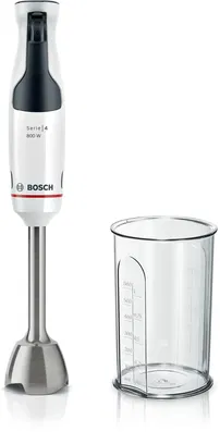 Mixer vertical Bosch MSM4W410 Seria 4, 800 W, ErgoMaster, Cuplaj ceramic, Switch-on lock, Alb
