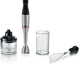 Mixer vertical Bosch MSM6M821 Seria 6, 1200 W, ErgoMaster, Cuplaj ceramic, QuattroBlade System, Inox