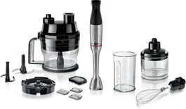 Mixer vertical Bosch MSM6M8X1 Seria 6, 1200 W, QuattroBlade, Switch-on lock, Inox
