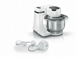 Robot de bucatarie Bosch MUMS2EW00 Seria 2, 700 W, Mixare Planetara 3D, 4 trepte de putere, Alb
