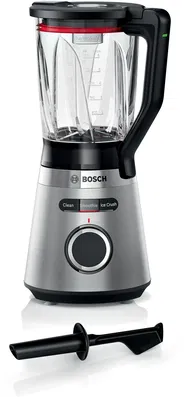 Blender Bosch MMB6382M, 1200 W, 1.5 l, 3 programe automate, cana ThermoSafe, Inox