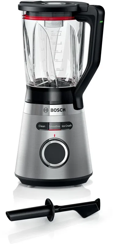 Blender Bosch MMB6382M, 1200 W, 1.5 l, 3 programe automate, cana ThermoSafe, Inox